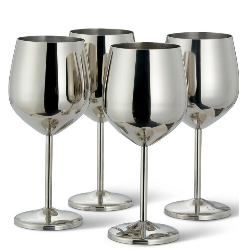 Stainless Steel Wine Goblet (4pack)